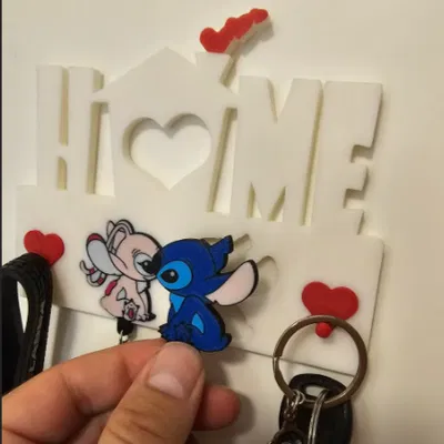 Móc Khóa Cặp Đôi Angel và Stitch