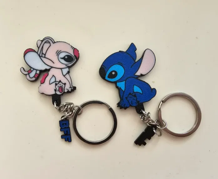 Móc Khóa Cặp Đôi Angel và Stitch - Image 3