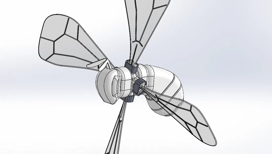 Ong Whirligig in 3D chạy bằng gió – Garden gadgets (STL Files) - Image 1