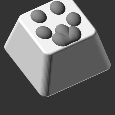 Nút Bàn Phím Hình Dấu Chân Thú Cưng Độc Đáo