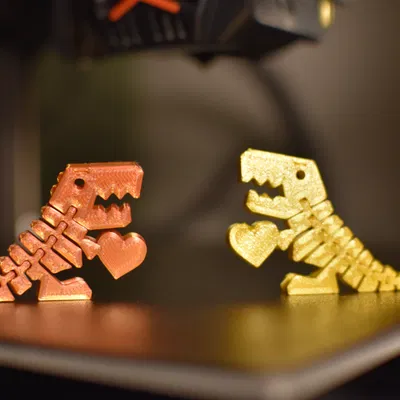Mô Hình Khủng Long Bạo Chúa Tình Nhân - Quà Tặng Valentine Độc Đáo