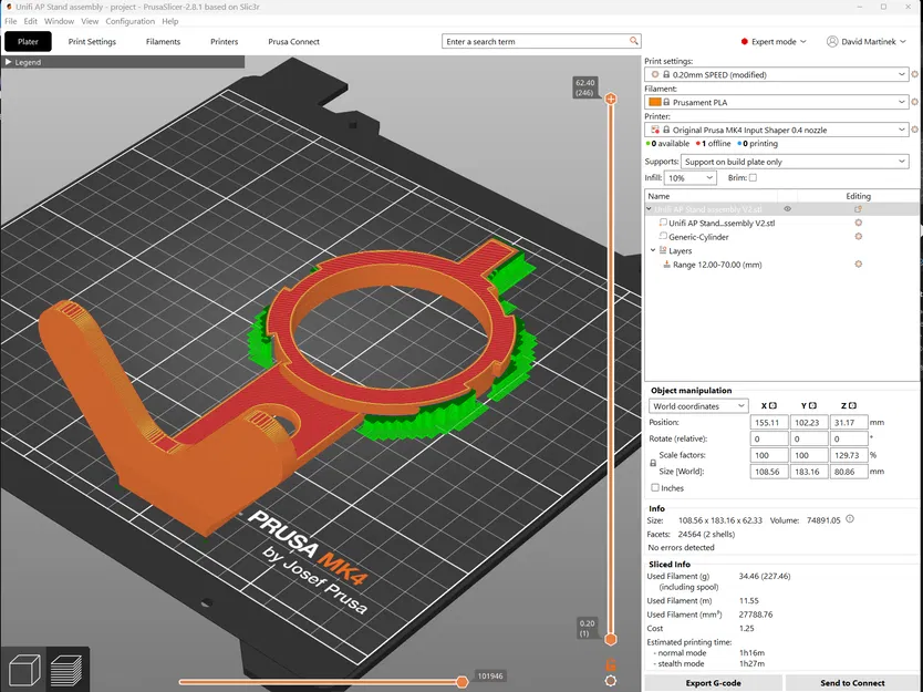 Chân đế Ubiquiti Unifi AP all-in-one (không cần vít) - LR/Pro/Nano/Lite - Image 7