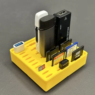 Khay sắp xếp SD/MicroSD & USB (tương thích Gridfinity)