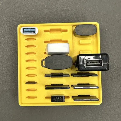 Khay sắp xếp SD/MicroSD & USB (tương thích Gridfinity)