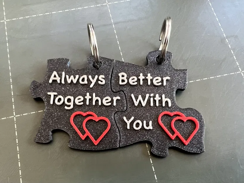 Cặp Móc Khóa Puzzle Cho Cặp Đôi - Image 1