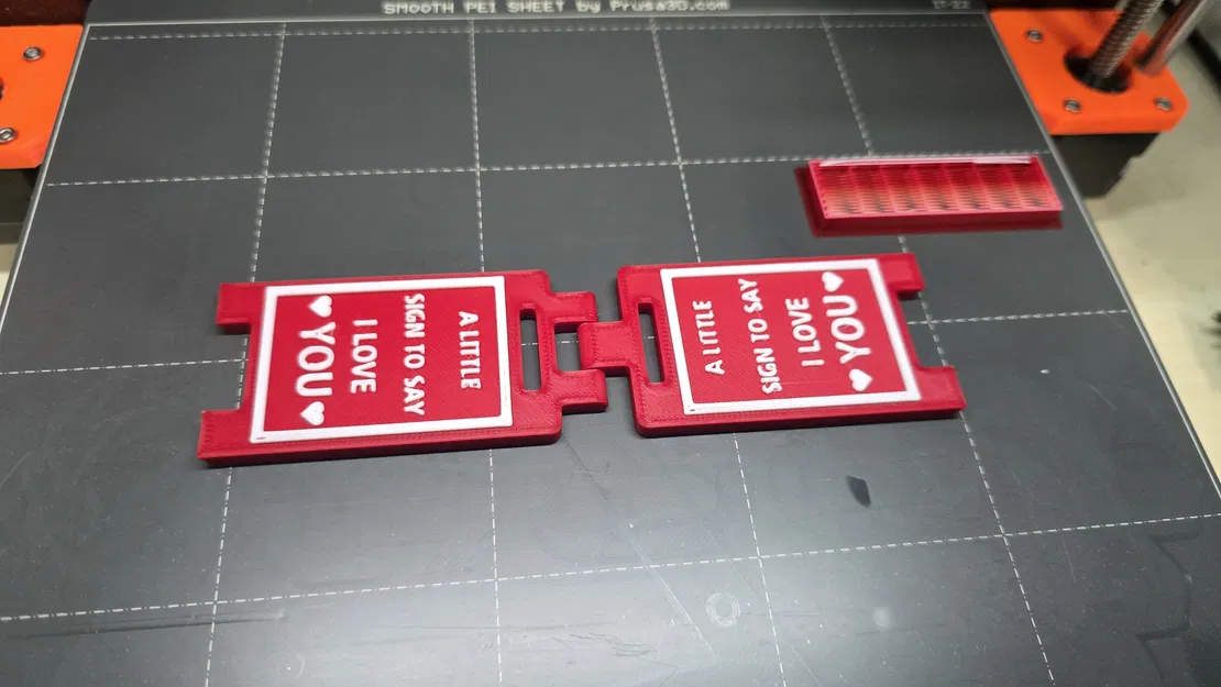 Biển Nhỏ "Em Yêu Anh/Chị" Dễ Thương - In 3D - Image 2