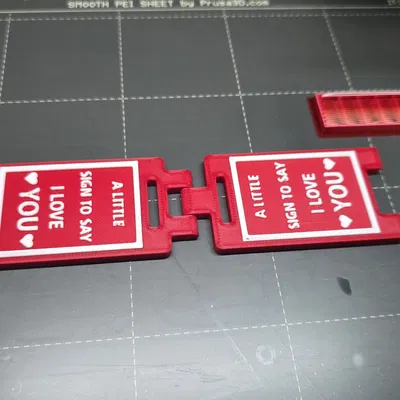 Biển Nhỏ "Em Yêu Anh/Chị" Dễ Thương - In 3D