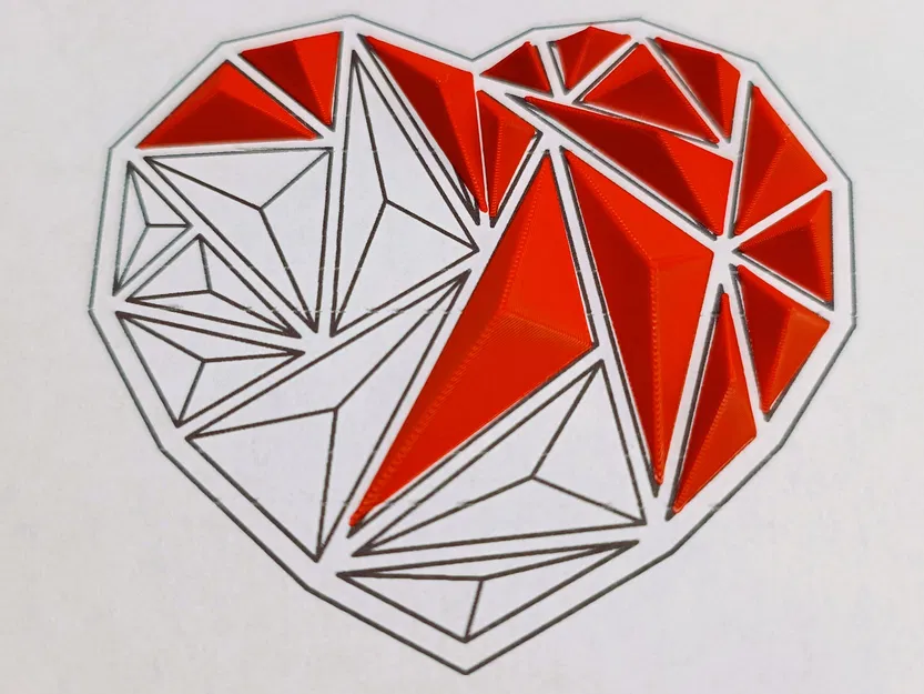 Trái Tim Kim Tự Tháp 3D Độc Đáo - Quà Tặng Valentine Ấn Tượng - Image 4