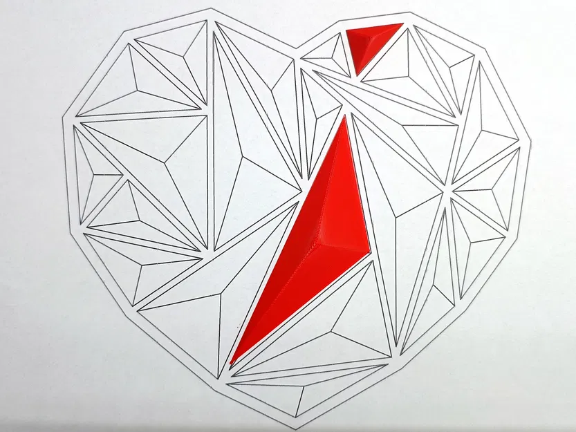 Trái Tim Kim Tự Tháp 3D Độc Đáo - Quà Tặng Valentine Ấn Tượng - Image 8