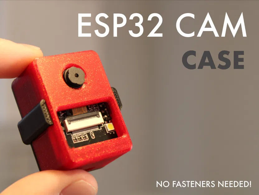 Vỏ ESP32 Cam không cần ốc/vít – in 3D hoàn toàn - Image 1