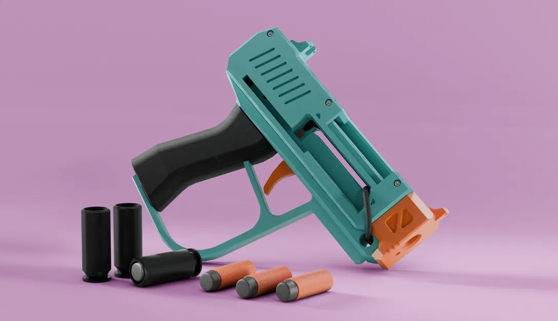 SKLEP mk1 – Nerf string blaster văng vỏ (Shell ejecting) bản in 3D - Image 1