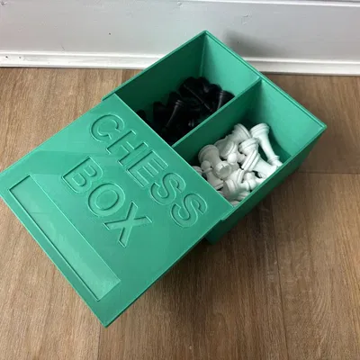Hộp Đựng Quân Cờ Vua "Chess Box" In 3D Tiện Lợi