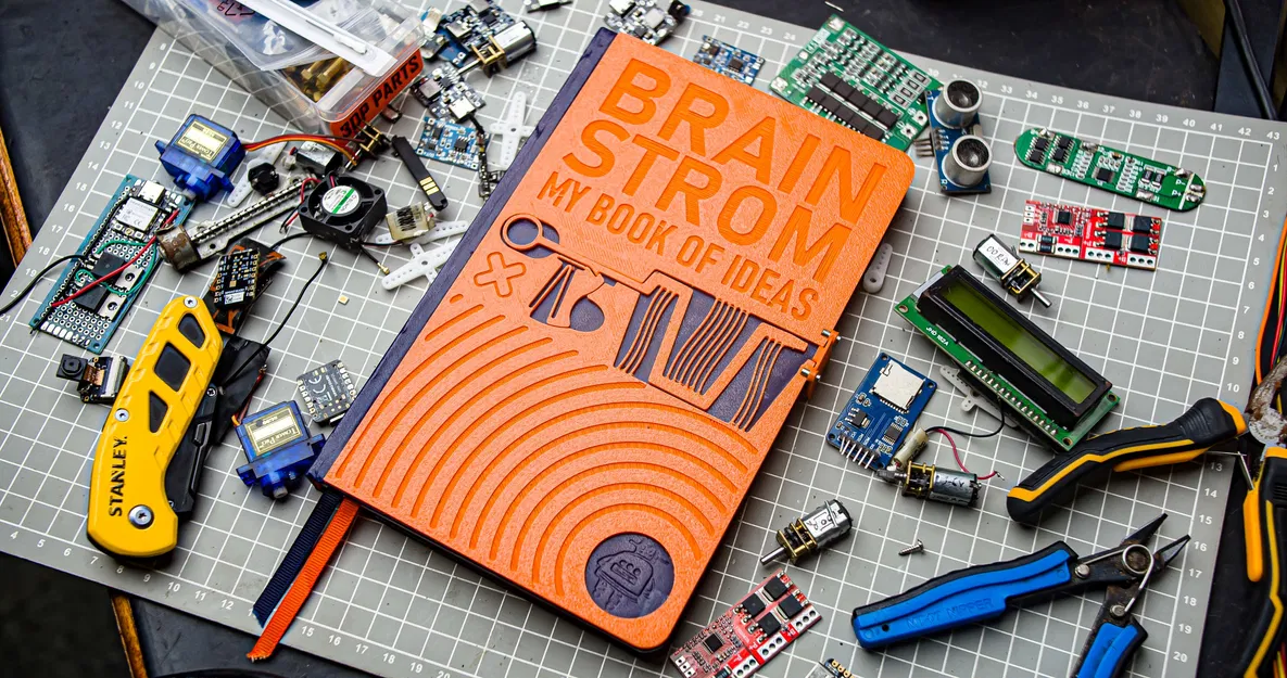 Bìa sách in 3D có khóa nam châm + compliant mechanisms - Image 2