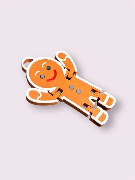 Móc Khóa & Trang Trí Bánh Gừng 3D Dẻo Dai - Image 1