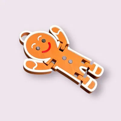 Móc Khóa & Trang Trí Bánh Gừng 3D Dẻo Dai