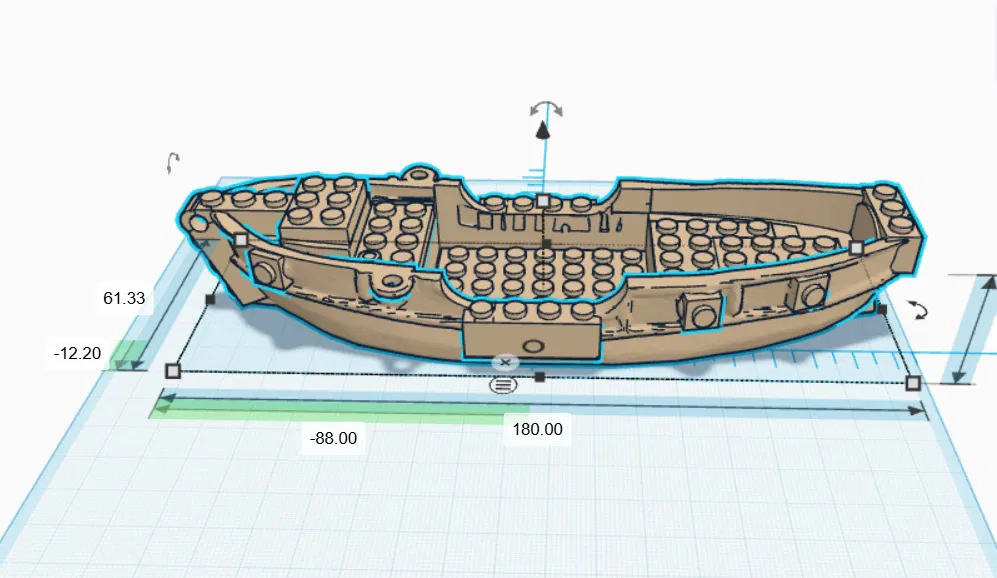 Thuyền Cướp Biển Tí Hon Phong Cách LEGO - Mô Hình In 3D - Image 2