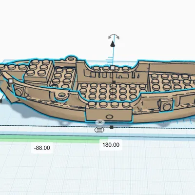 Thuyền Cướp Biển Tí Hon Phong Cách LEGO - Mô Hình In 3D