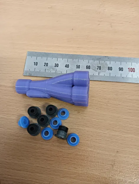 Bộ chia PTFE Bowden 4in1out 4in1 dùng ECAS fittings (4 way) - Image 1