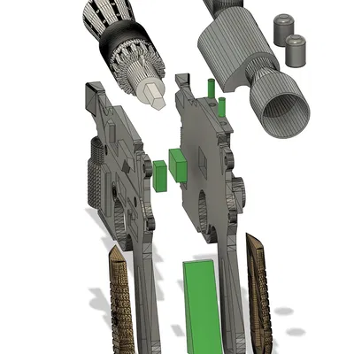 Súng Blaster Han Solo (Han Solo Blaster) – Mô hình in 3D