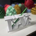 Chân Hoa "LOVE" 3D Print - Quà Tặng Valentine Ý Nghĩa - Thumbnail 3