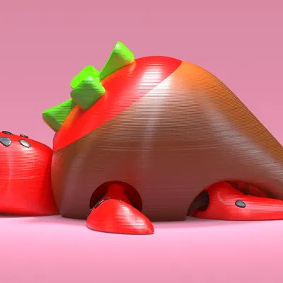 Rùa Dâu Phủ Sô-cô-la (Chocolate Covered Strawberry Turtle)