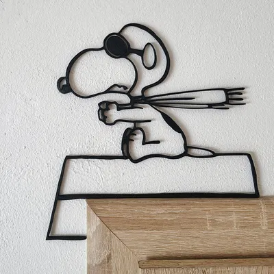 Trang trí góc cửa hình Snoopy phiêu lưu độc đáo