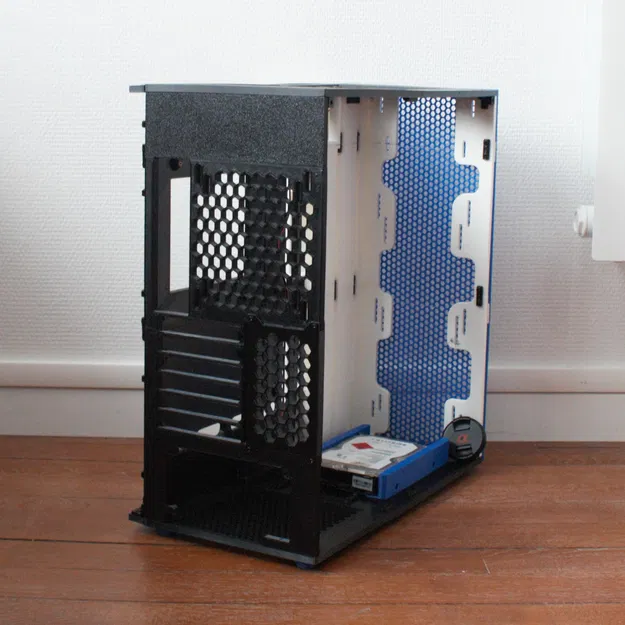 Prototype ATX PC Case – Vỏ PC in 3D hỗ trợ main ATX, PSU ATX, nhiều khay ổ - Image 8