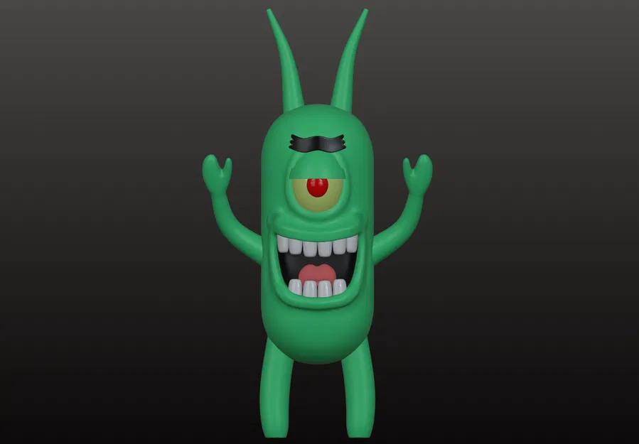 Mô Hình 3D Plankton - Nhân Vật SpongeBob Cho Người Hâm Mộ - Image 1