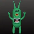 Mô Hình 3D Plankton - Nhân Vật SpongeBob Cho Người Hâm Mộ - Thumbnail 1