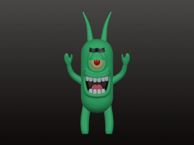 Mô Hình 3D Plankton - Nhân Vật SpongeBob Cho Người Hâm Mộ - Image 2