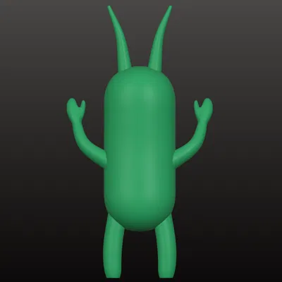 Mô Hình 3D Plankton - Nhân Vật SpongeBob Cho Người Hâm Mộ