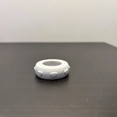Nhẫn Fidget Gyro Hình Trái Tim - Đồ Chơi Giải Tỏa Căng Thẳng