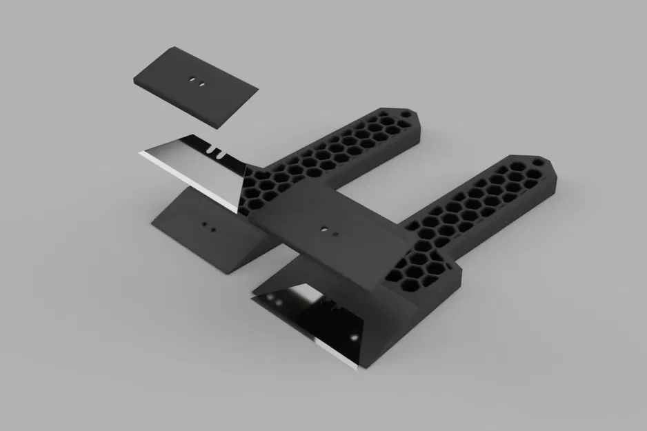 Cán lục giác gắn lưỡi universal – Hex Handle Scrapper blade espatula cuchilla - Image 2