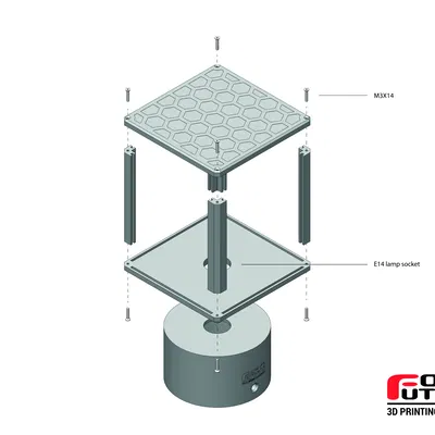Đèn Lithophane (Lithophane Lamp)