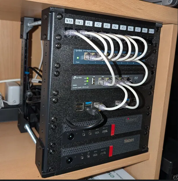 Mini Lab - Mini Network Rack (Rack mạng mini cho homelab) - Image 1