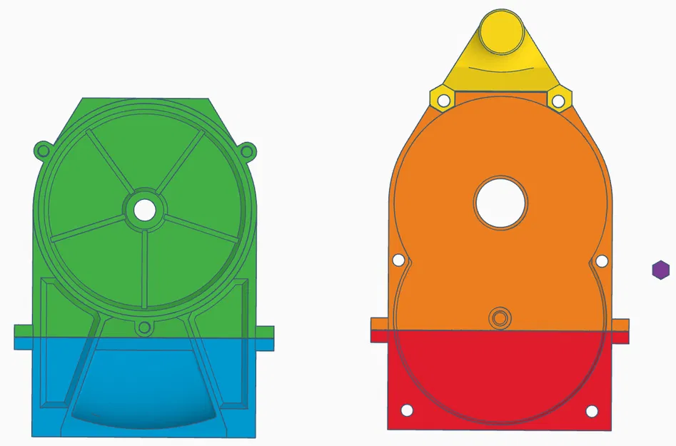 Vỏ SrHa_Gehaeuse dạng module cho Air Raid Siren quay tay, cho máy in 3D nhỏ - Image 4