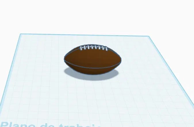 Trái Bóng Bầu Dục American Football 3D - Mô Hình In Sẵn - Image 1