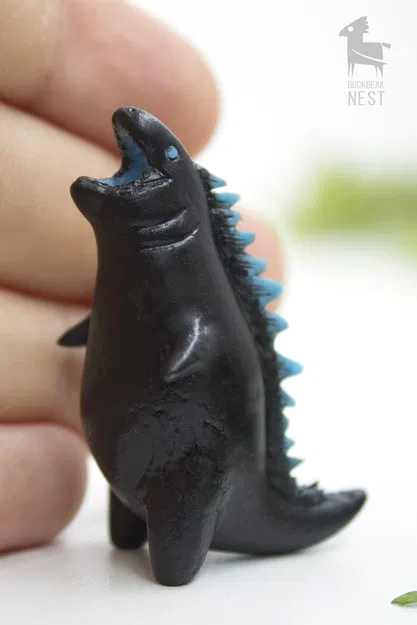 Godzila cute – Mẫu 3D mini dễ thương - Image 1