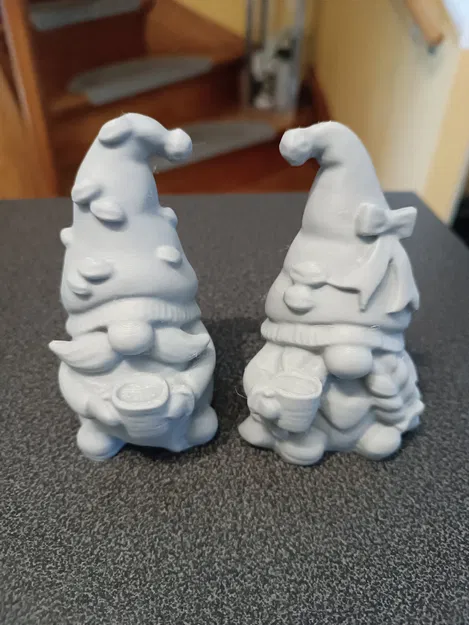 Mẫu in 3D: Cặp Gnome Đáng Yêu Chủ Đề Cà Phê - Image 1