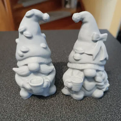 Mẫu in 3D: Cặp Gnome Đáng Yêu Chủ Đề Cà Phê