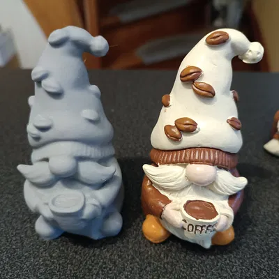 Mẫu in 3D: Cặp Gnome Đáng Yêu Chủ Đề Cà Phê