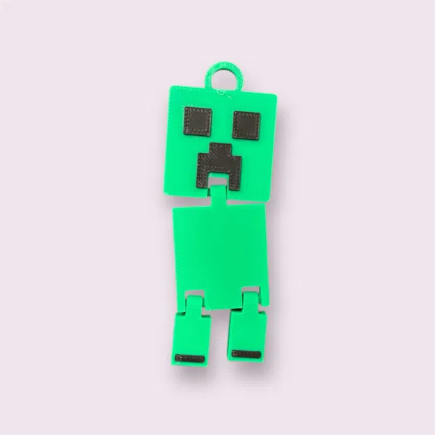 Móc khóa Creeper Minecraft 3D cử động - Quà tặng độc đáo - Image 1