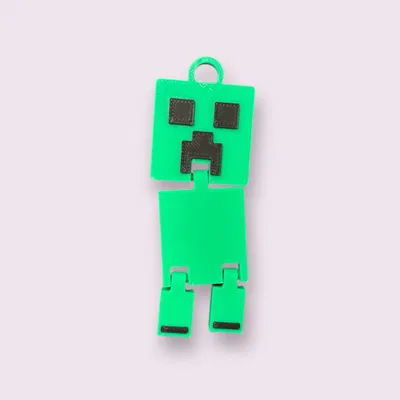 Móc khóa Creeper Minecraft 3D cử động - Quà tặng độc đáo