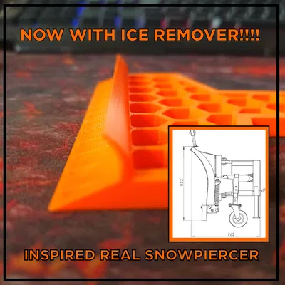 Dụng cụ cạo băng ICE SCRAPER Putopala Hex Rev9 (Upgraded, soft edges)