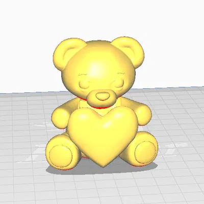 Gấu Teddy Ôm Trái Tim - Quà Valentine 3D Độc Đáo