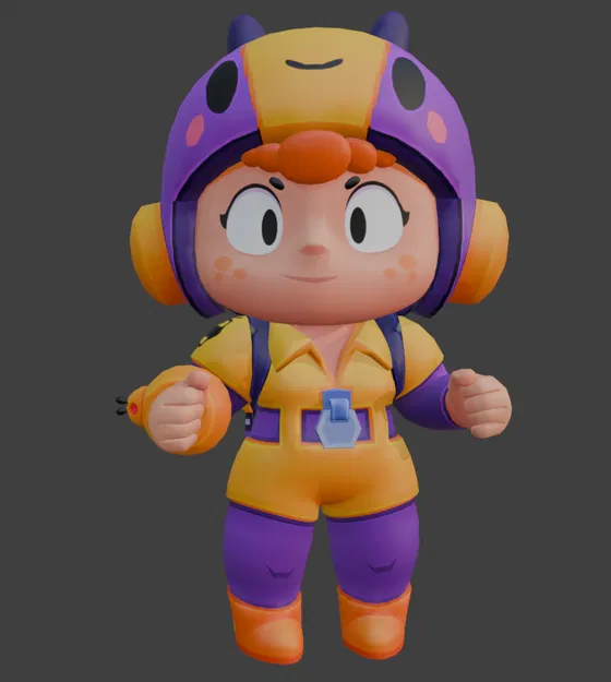 Mô Hình 3D Bea Siêu Dễ Thương - Nhân Vật Brawl Stars - Image 1