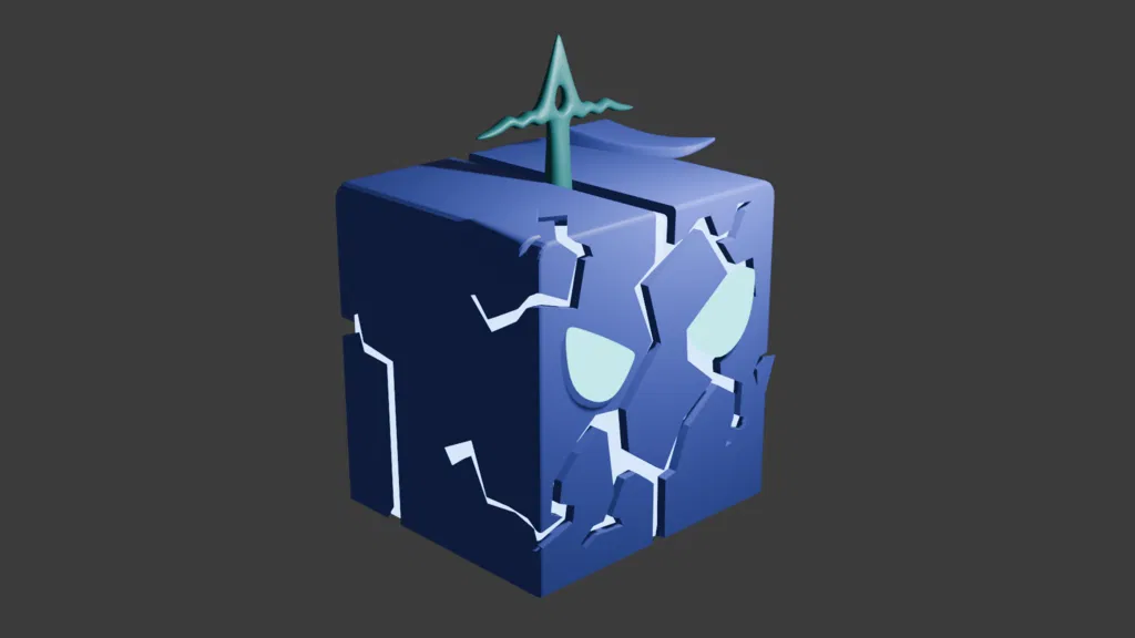 Mô Hình 3D Trái Đất Chấn (Quake Fruit) Blox Fruits Siêu Chất - Image 1