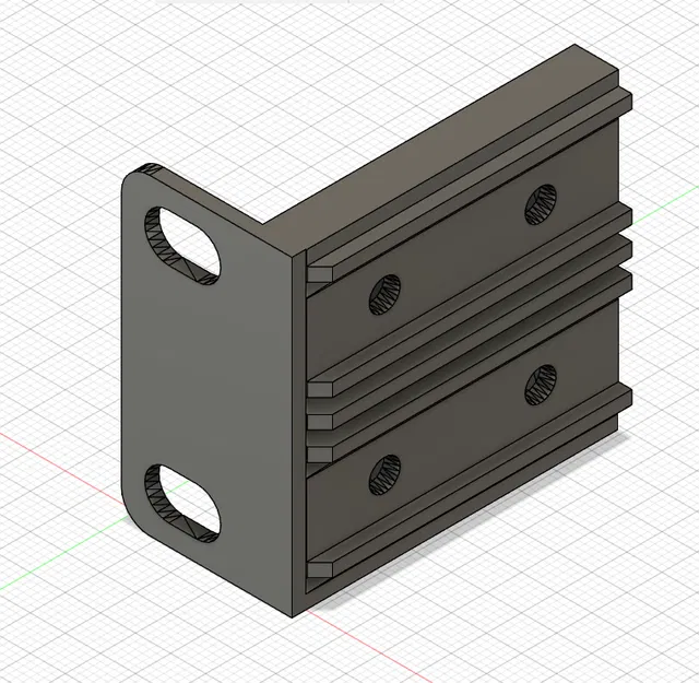 ESRack (Remix) - Mounting Bracket (mỏng hơn 2mm) - Image 1