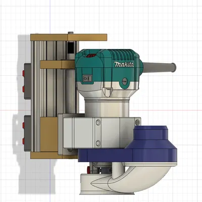 CNC Makita 700/701 Router – Magnetic Dust Shoe (đế hút bụi nam châm)