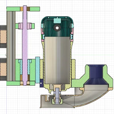CNC Makita 700/701 Router – Magnetic Dust Shoe (đế hút bụi nam châm)